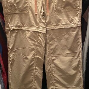North Face Tan Convertible Cargo Pants